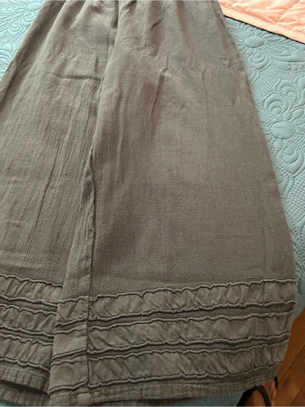 Oh My Gauze Grey  Pull-On Capri Pants - Picture 3 of 6